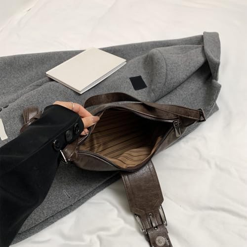 Shoulder Bag for Women Y2k Burgundy Purse