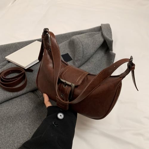 Shoulder Bag for Women Y2k Burgundy Purse