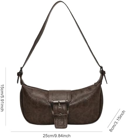 Shoulder Bag for Women Y2k Burgundy Purse