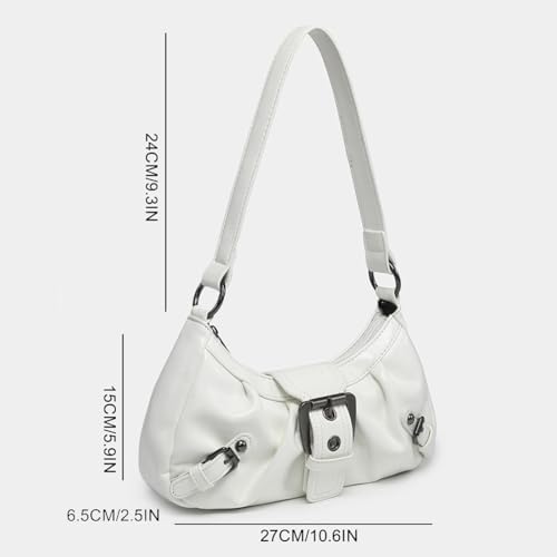 Shoulder Bag for Women Y2k Burgundy Purse