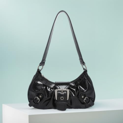 Shoulder Bag for Women Y2k Burgundy Purse