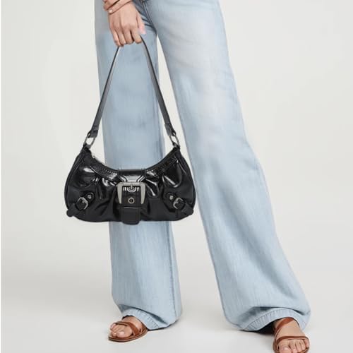 Shoulder Bag for Women Y2k Burgundy Purse