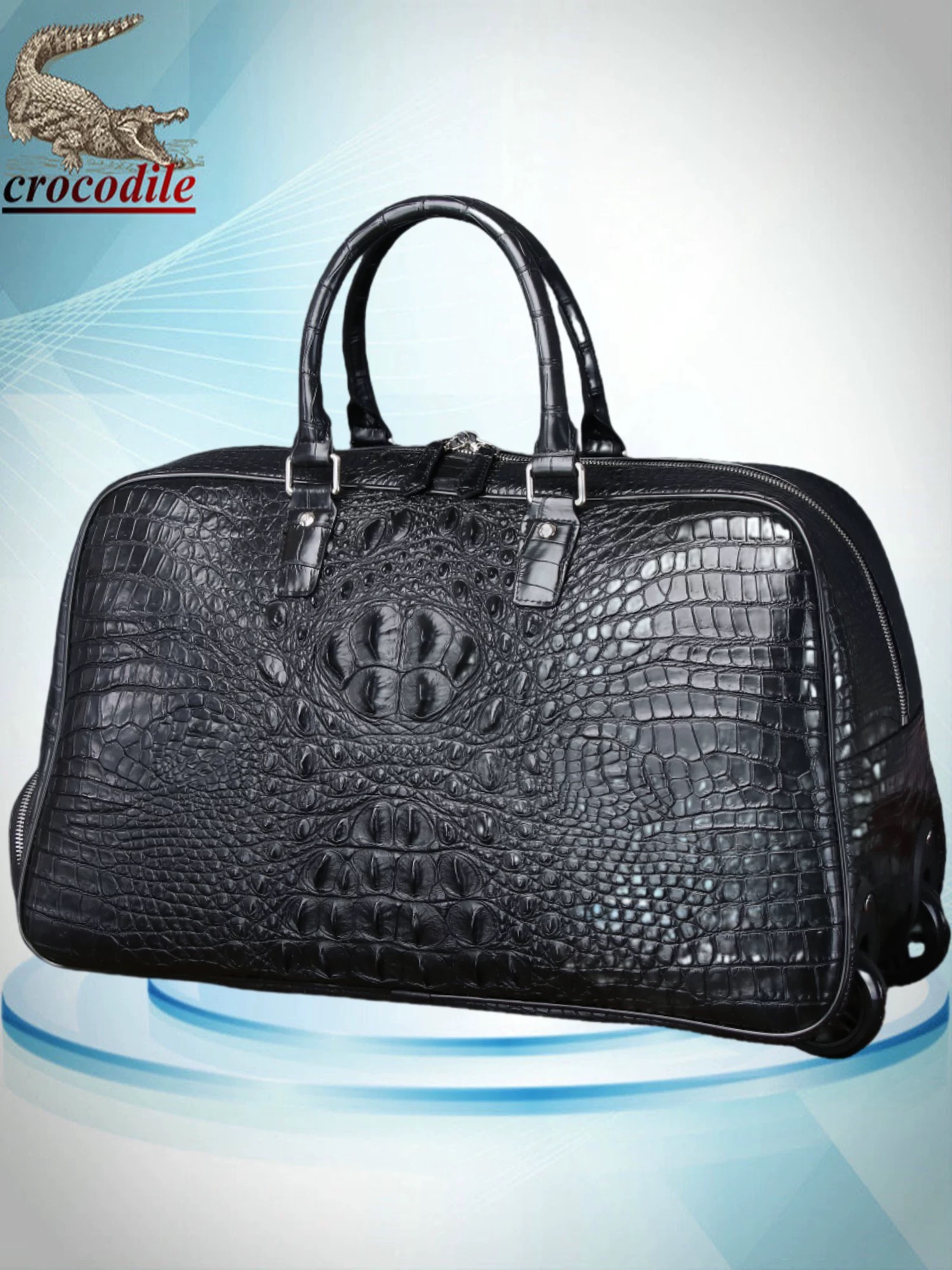Large Capacity Leather Printed Portable Bag