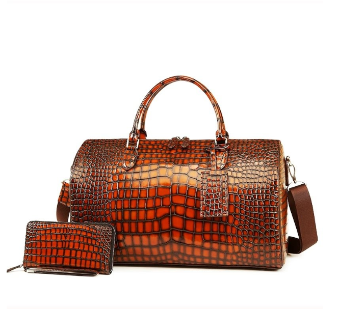 Greener Leather Tote Travel Bag