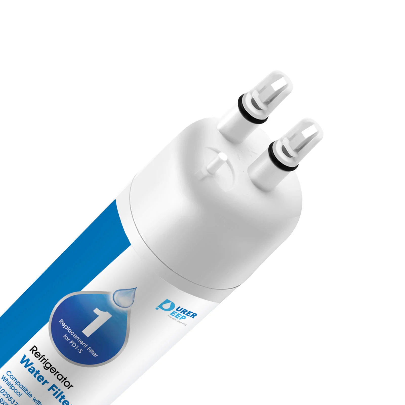 Purerdeep PD1 Compatible with EDR1RXD1, W10295370A, Refrigerator Water Filter 1 Whr1rxd1
