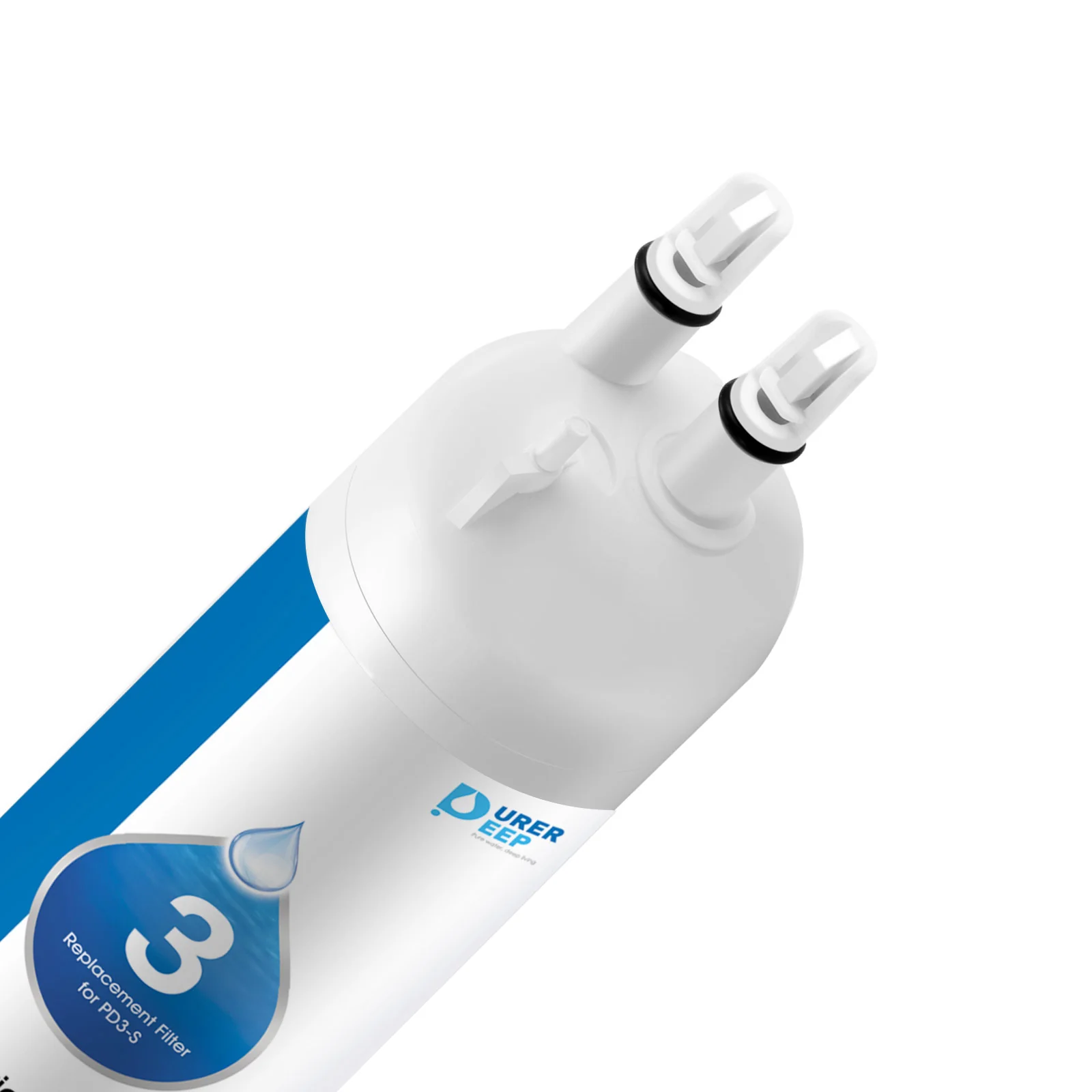 Purerdeep PD3 Compatible EDR3RXD1 Refrigerator Water Filter, 4396841, 4396710 Filter 3