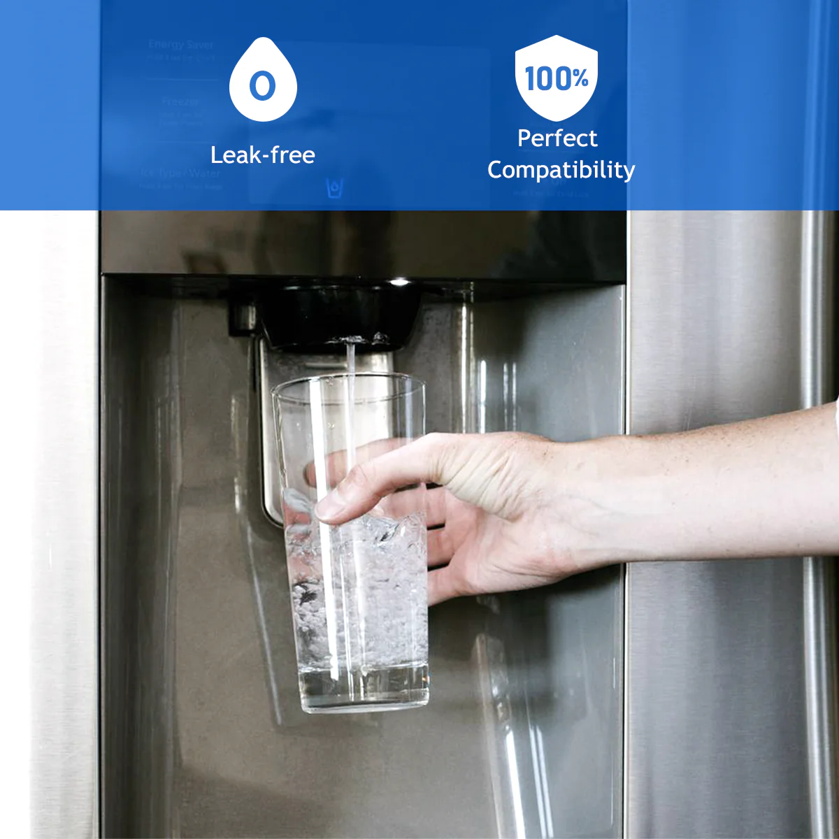 Purerdeep PD3 Compatible EDR3RXD1 Refrigerator Water Filter, 4396841, 4396710 Filter 3