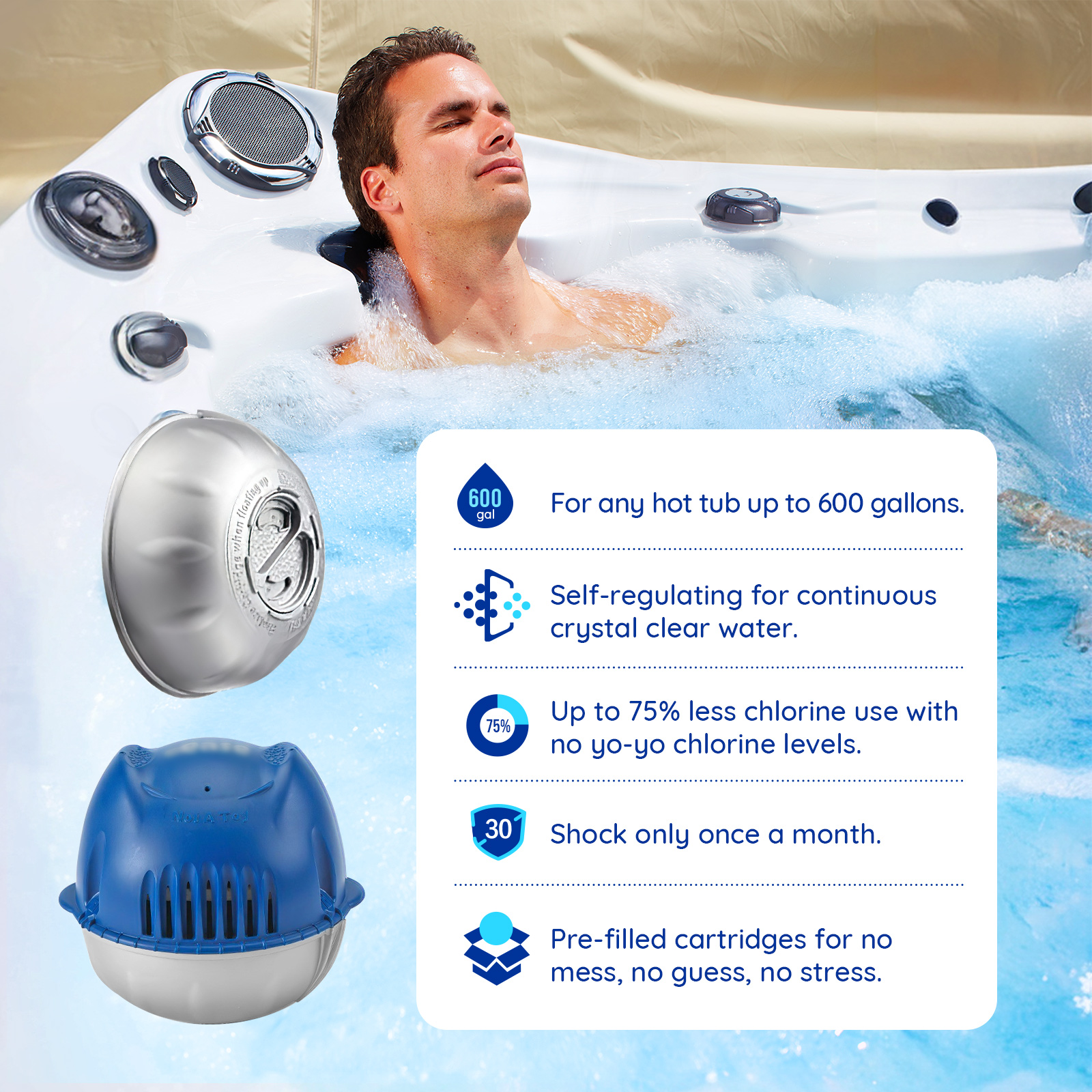 Hot Tub Sanitizer Replacement for Floating Sanitizing System