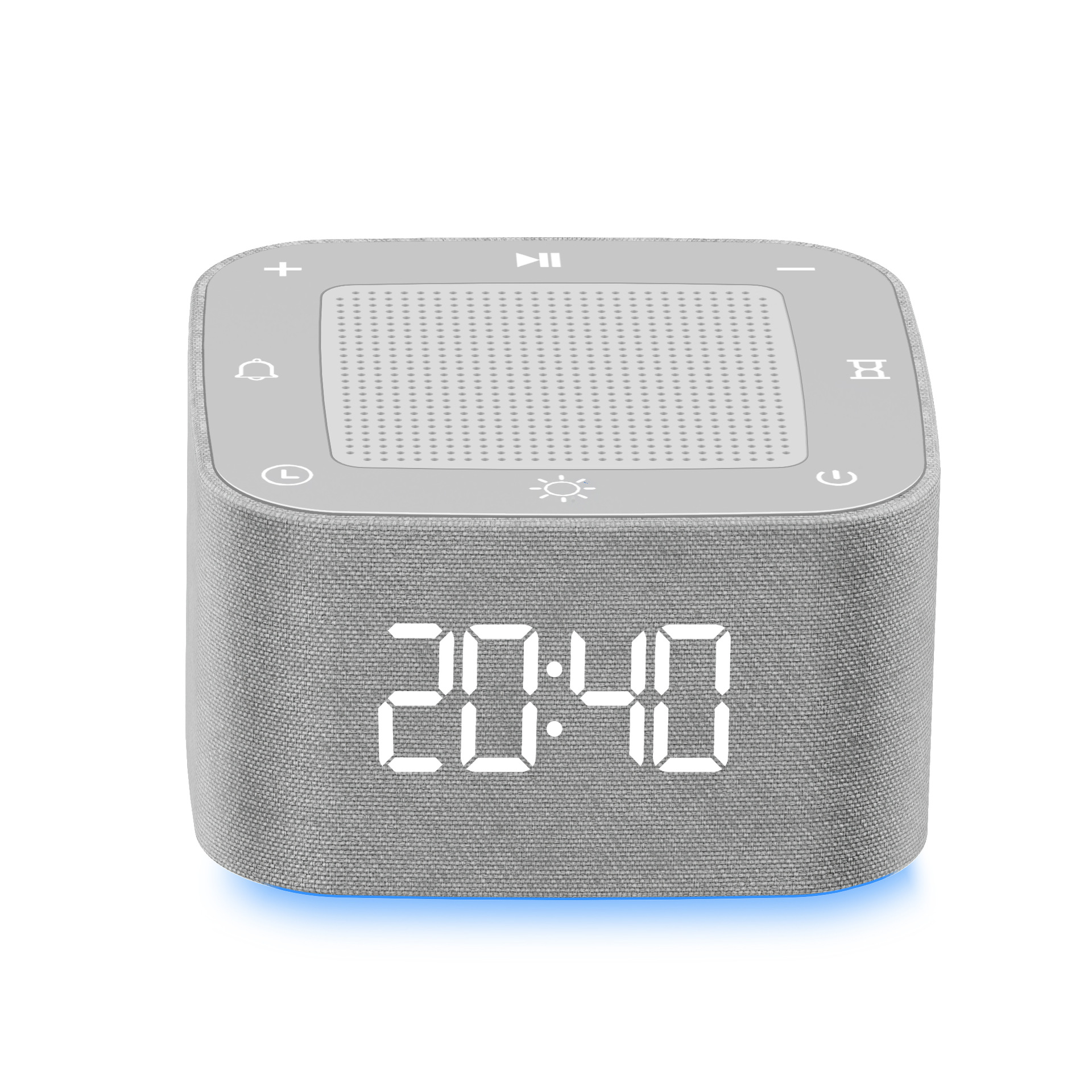 Sound Machine Alarm Clock 32 Beruhigende Klänge White Noise Machine, Nachtlichter Bluetooth Speaker, APP-Steuerung mit Dimmbarer Uhr für Kinder Jugendliche