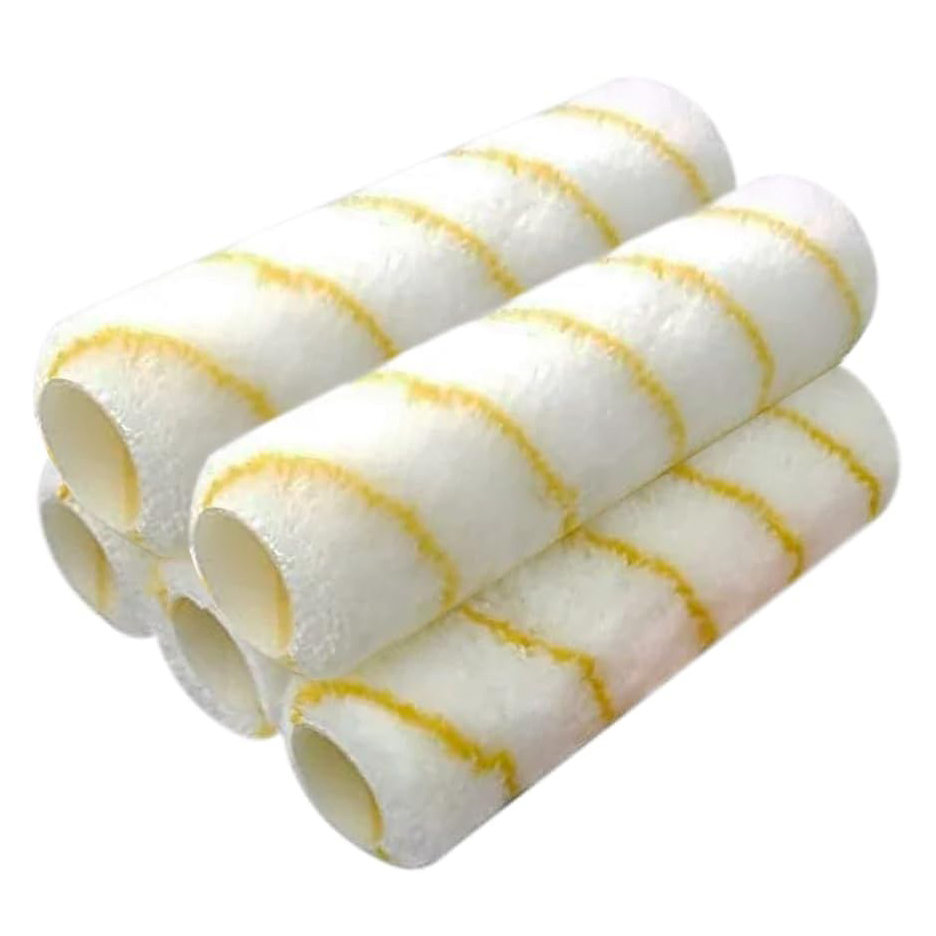 5er-Pack Malerrollen Abdeckungen 23cm Mikrofaser 12mm Flor 38mm Loch Ersatzpinseldecken Für Wände Decken Professionelle Qualität