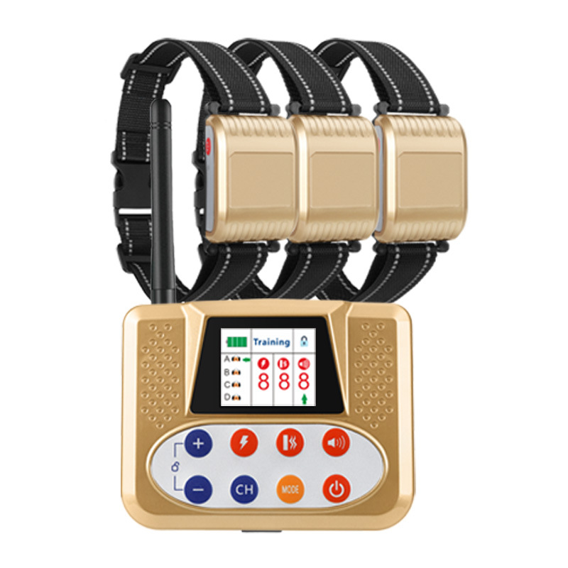 Wireless Dog Fence Elektrischer Haustier-Trainingshalsband für 3 Hunde, Einstellbarer Kontrollbereich 2000 Fuß, Wasserdicht, Vibration Schock, Geeignet für große und mittelgroße Hunde.