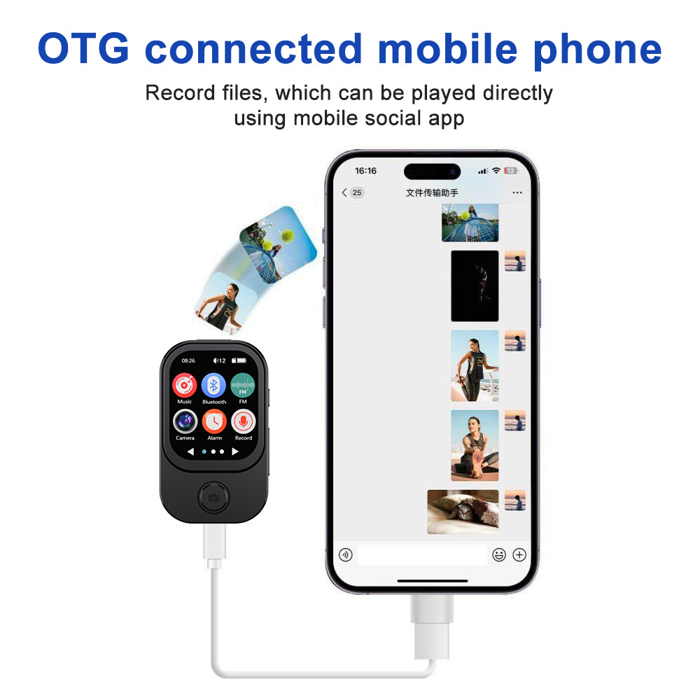 Weißer 32GB Mp3 Mp4 Player Foto Video Recorder Bluetooth Radio