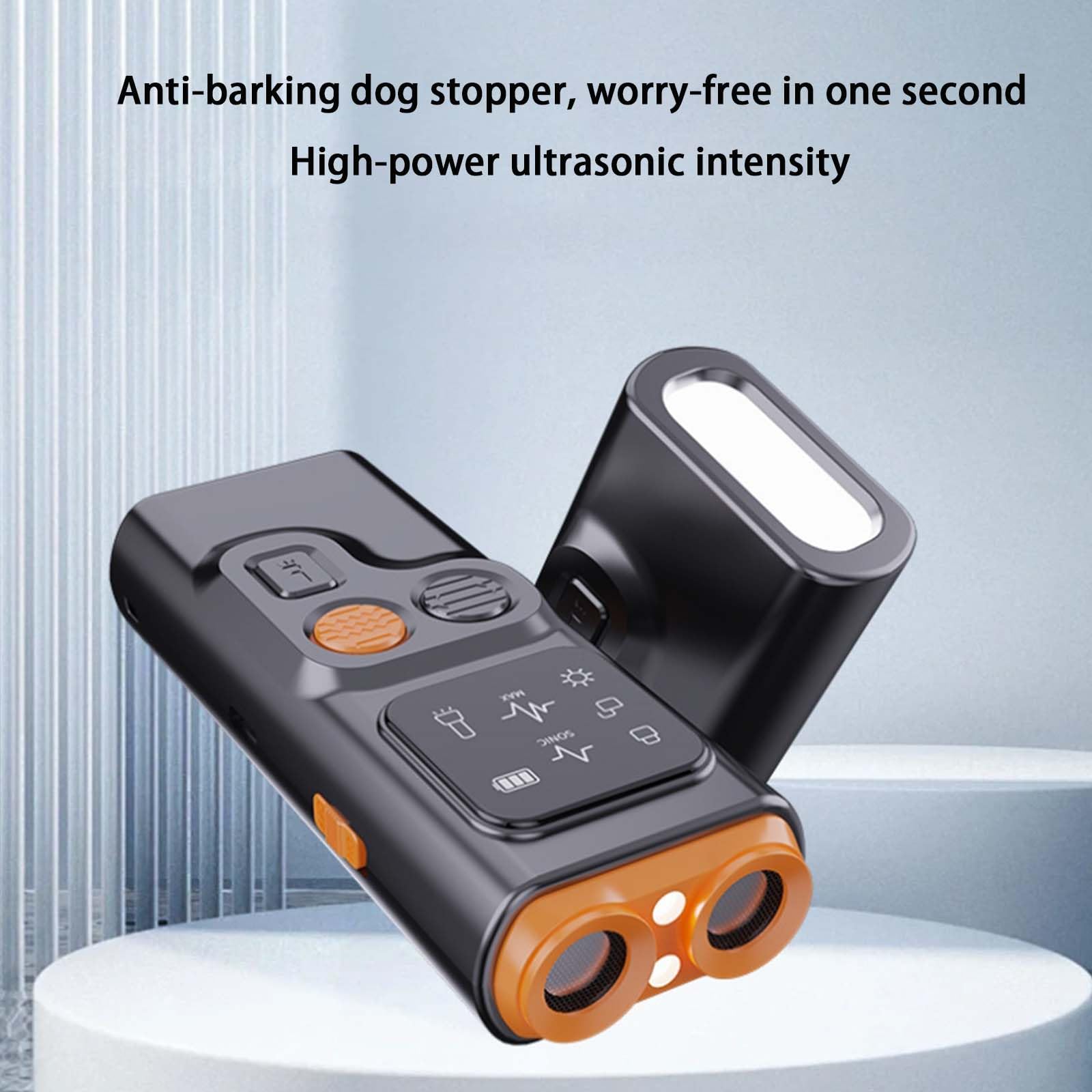 Barkguard Pro, Hundebell-Abschreckungsgerät mit HD-Display und LED-Taschenlampe, Anti-Bell-Gerät, das Ihren Hund sicher trainiert, nicht zu bellen (1 Stück)