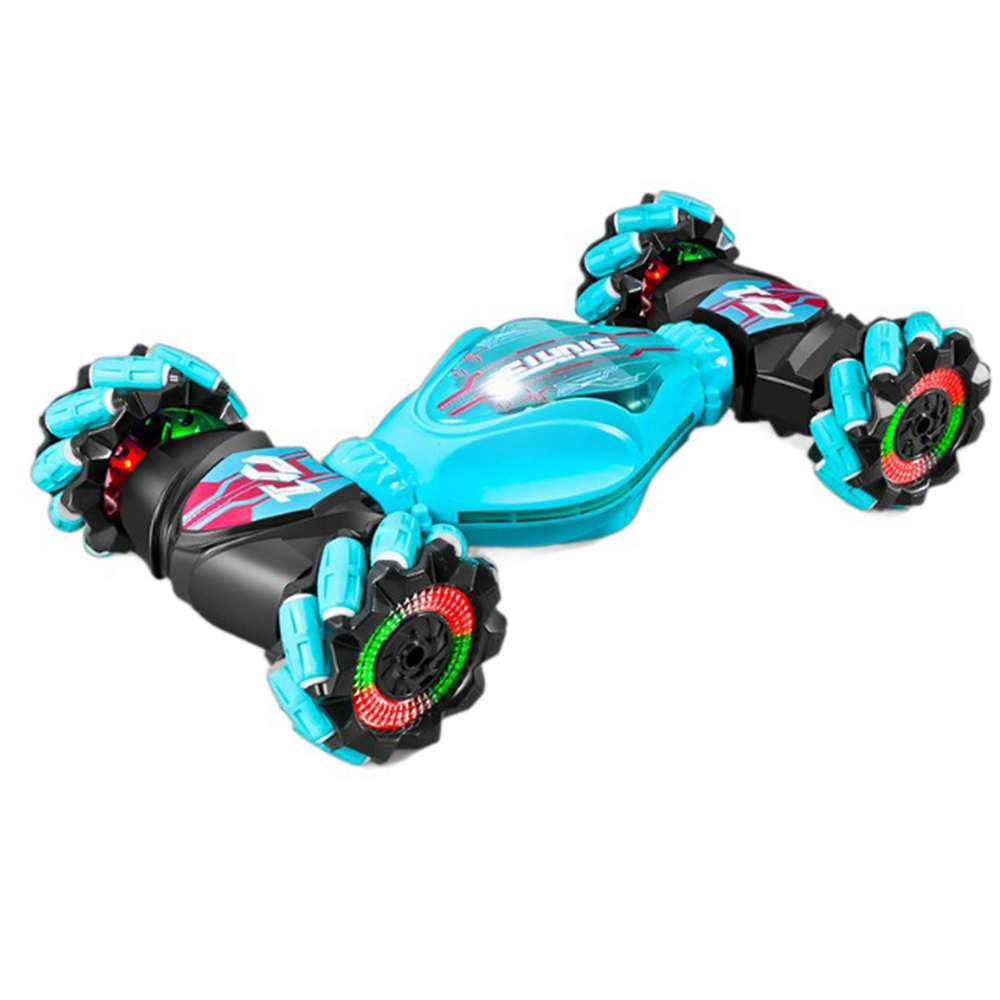 Gesture Sensing RC Stunt Car Toys, 2.4GHz 4WD Handgesteuerte Fernsteuerung Twist Auto mit Lichtern Musik, Geburtstagsgeschenke für Kinder (Grün)