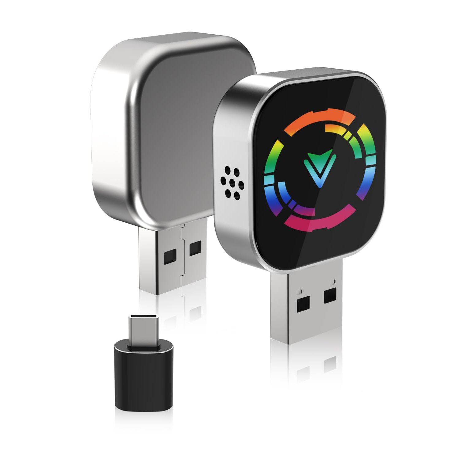 Wireless Carplay Adapter, Mini Carplay für Apple iPhone & Android Auto Wireless Adapter, für Autos mit integriertem Wired Apple Carplay