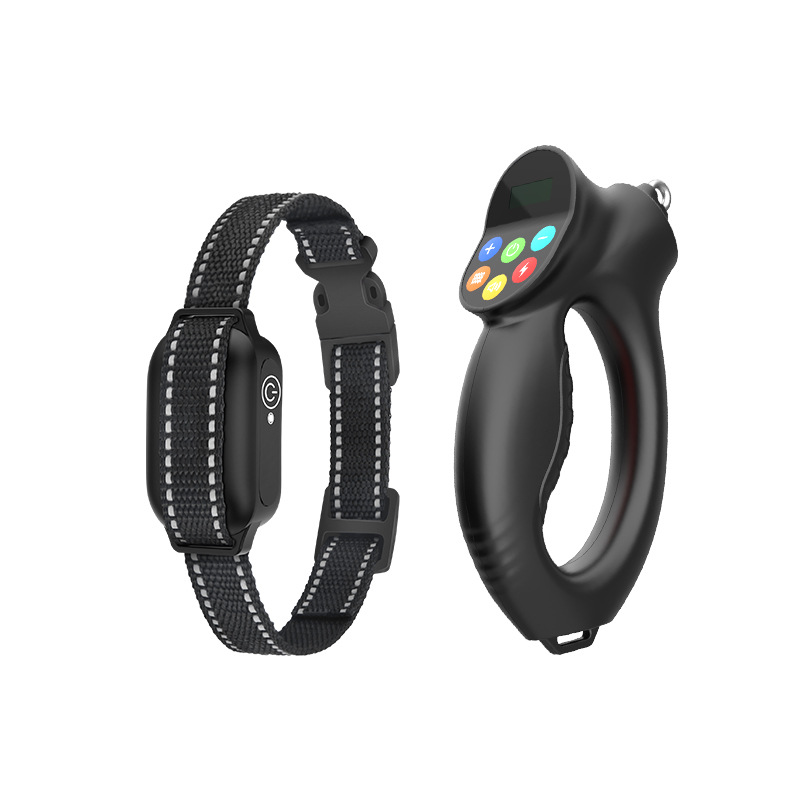Intelligentes Hundetraining Halsband Leine 2-in-1 Fernbedienung Wiederaufladbares Haustier Hund Anti-Bell-Halsband mit Vibrator Hundetraining Zubehör