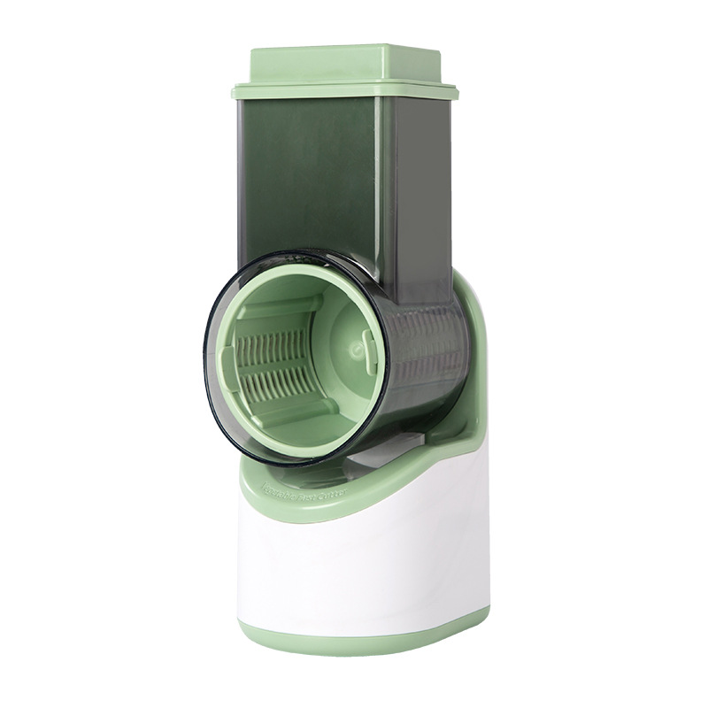 Gemüseschneider, Elektrischer Gemüseschneider Salatschneider Elektronische Früchtezerkleinerer Käsereibe für den Heimgebrauch, Grün