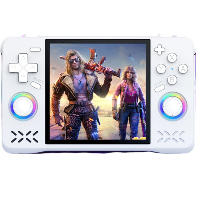 Open Source Retro Spiel Linux Konsole 64GB 8000+Spiele 30+ Emulatoren Tragbar PSP MINI N64 Schnelle Kühlung Weihnachts Geburtstags Geschenk COL Weiß