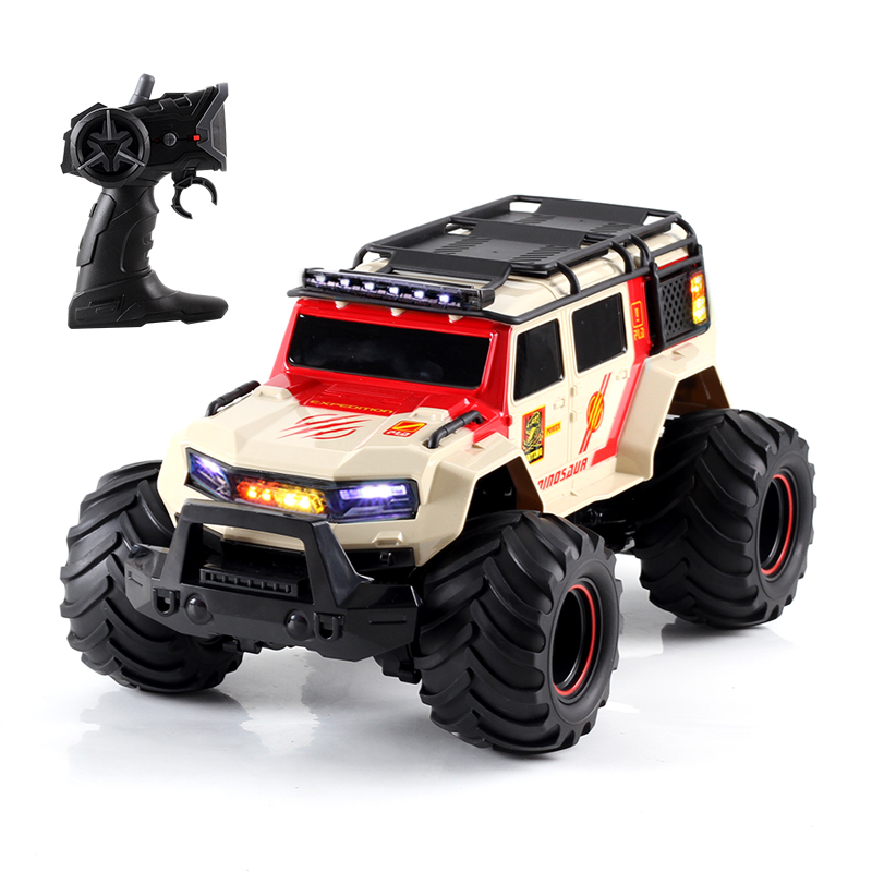 1:14 RC Truck Auto Amphibien-SUV-Truck mit Polizeisirene Lichter 2.4G Steuerung Trucks Weihnachten Geburtstag Kinder Junge Mädchen Geschenk COL Blau Alter 6+ Kinder