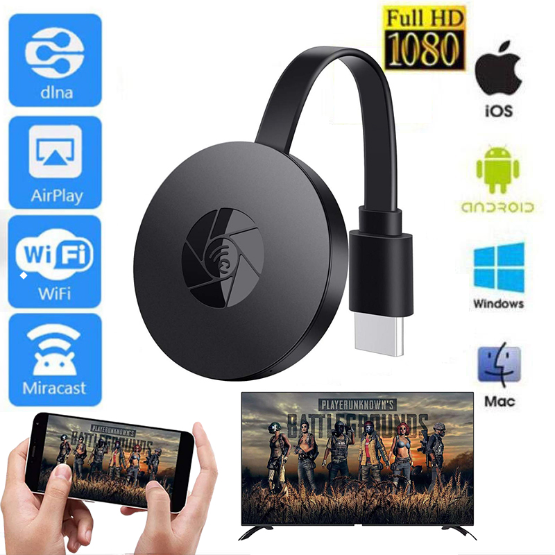 1080P Wireless HDMI Dongle Display Empfänger Wireless TV Bildschirmspegelanzeige TV Cast Display Für IOS Android Windows