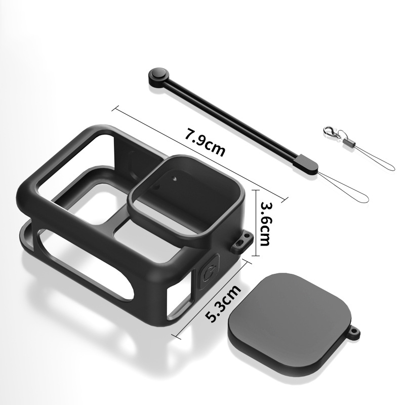 Schwarz 5 STÜCK Gopro13 Silikon Schutzhülle Linsenabdeckung Seitenabdeckung Hero AntiFall Gehäuse