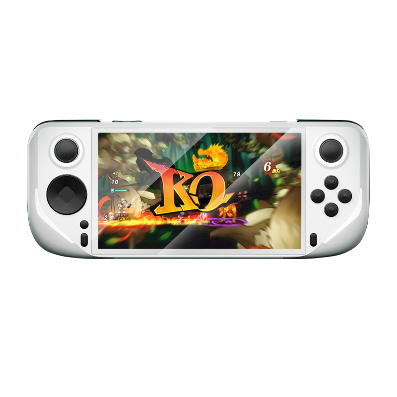 5Zoll Retro Spiel Android Konsole IPS 32GB TF Karte 6000+Spiele 13 Emulatoren Tragbare Konsole PSP MINI N64 Schnelle Kühlung Weihnachts Geburtstagsgeschenk COL Weiß