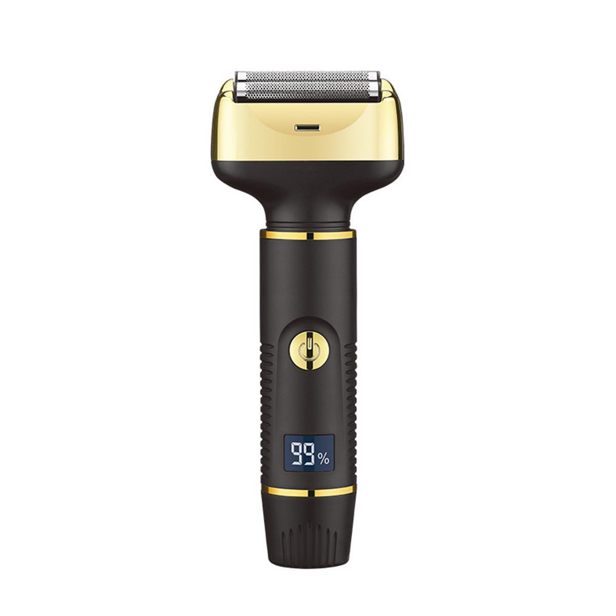 Elektrischer Rasierer für Männer und Frauen, 3 in 1 Reise-Kabellos-Aufladbarer Rasierer mit LED-Anzeige, Wasserdichte Nass- und Trocken-Körperrasierer für Gesicht und Nasenhaare