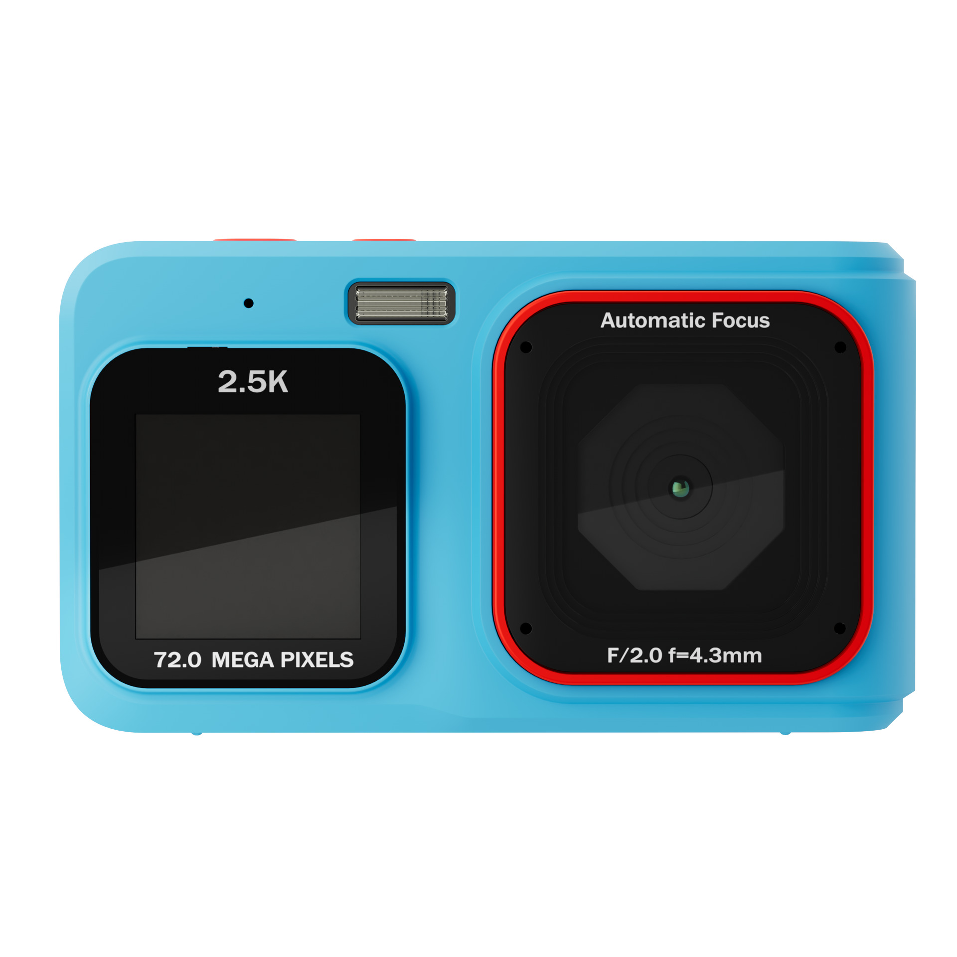 Blau 2,5K HD Video 16X Zoom MP3 72MP Foto Dual Screen Selfie Kamera 32G Speicherkarte Zuhause Reisen Tragbar