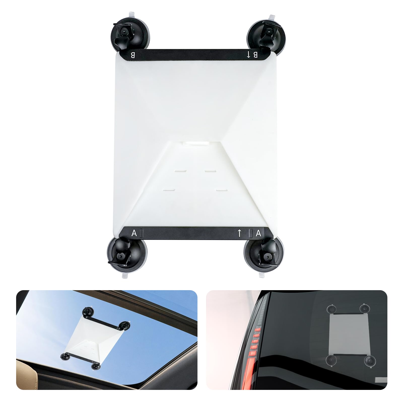 Starlink Mini-Sonnendach-Saugnapfhalterung, Sicheres Befestigungsset für Autofenster und Sonnendächer, Starke Saugnäpfe gewährleisten ein stabiles Satellitensignal