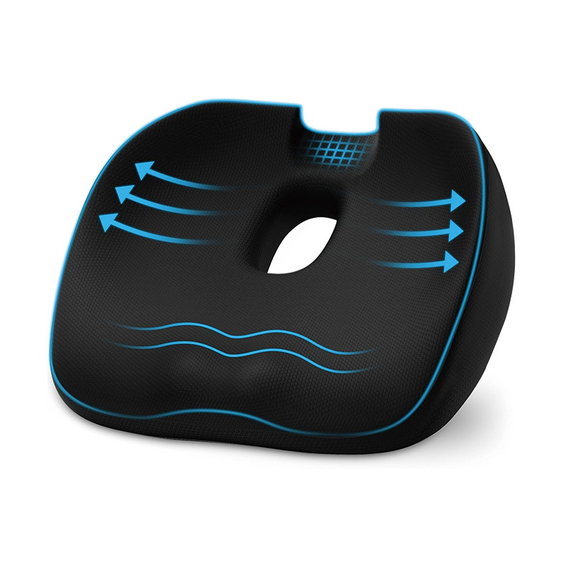 Donut Pillow Sitzkissen Hämorrhoiden Wissenschaftliches Zentrum Loch und Steißbein Ausschnitt, Sitzkissen für Coccyx, Ischias