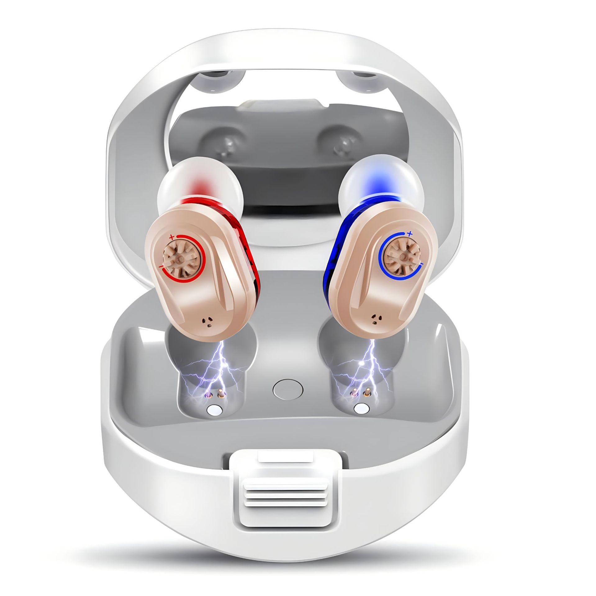 Hörgeräte für Senioren, unsichtbare Hörverstärker mit Geräuschunterdrückung, wiederaufladbare Hörgeräte für Hörverlust Senioren