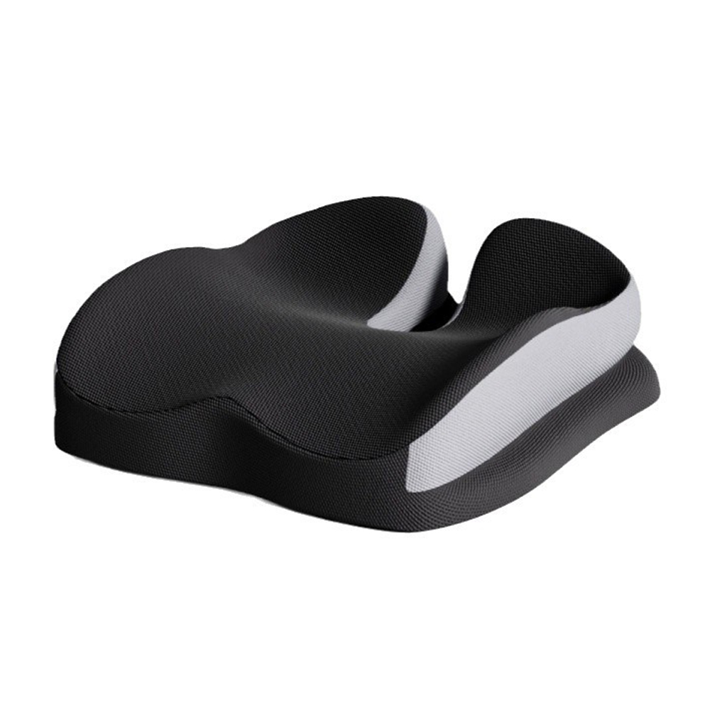 Sitzkissen für Bürostühle, Kissen für langes Sitzen, Steißbeinkissen zur Druckentlastung, Memory Foam Sitz Auto Stuhl Kissen, Schwarz
