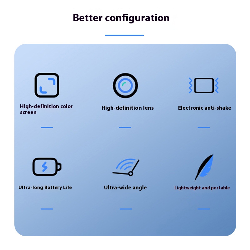 Weiße Haustierkamera 32GB Karte Magnetisches Laden HD Tragbarer Recorder Outdoor-Sportarten