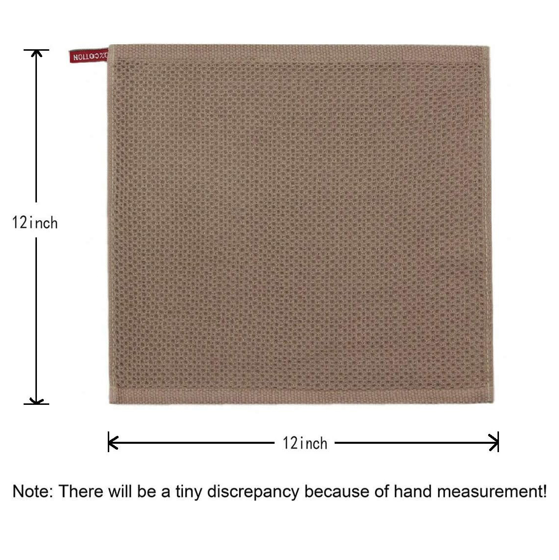 6er Pack Mehrfarbig 12inchx12inch Baumwolle Waffel Jacquard Küchenhandtücher Geschirrtücher Reinigungstücher Geschenkset