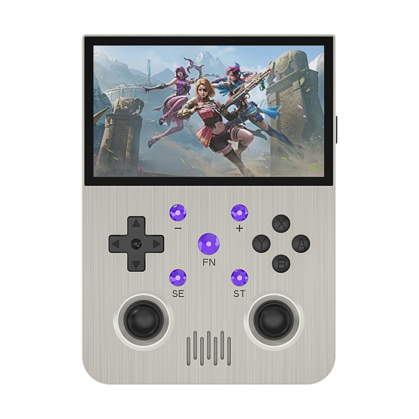 Spiel Handheld Konsole 4.3 IPS Bildschirm Tragbare Video Konsole 128G 15000+ Spiele Unterstützung WiFi Bluetooth Grau