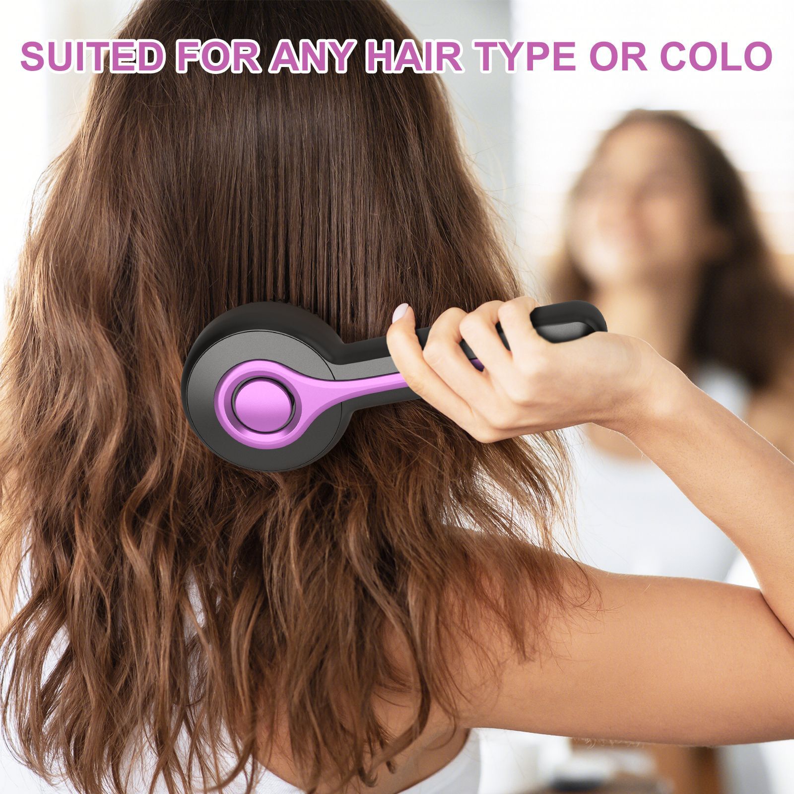 Elektrische Scalp Massage Brush, Tragbarer 3-Mode Vibrating Head Massager, Handgehaltener Kneten Hair Care Comb für Tiefenentspannung Kopfhautkreislauf