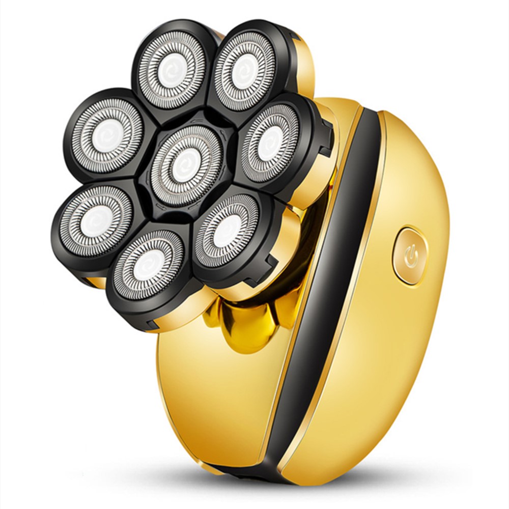 Head Shavers für Glatzköpfe Wiederaufladbare Elektrorasierer für Männer Schnurloser Rasierer Wasserfest 8D Kopfhaar Rasierer Rotationsrasierer Pflege-Set