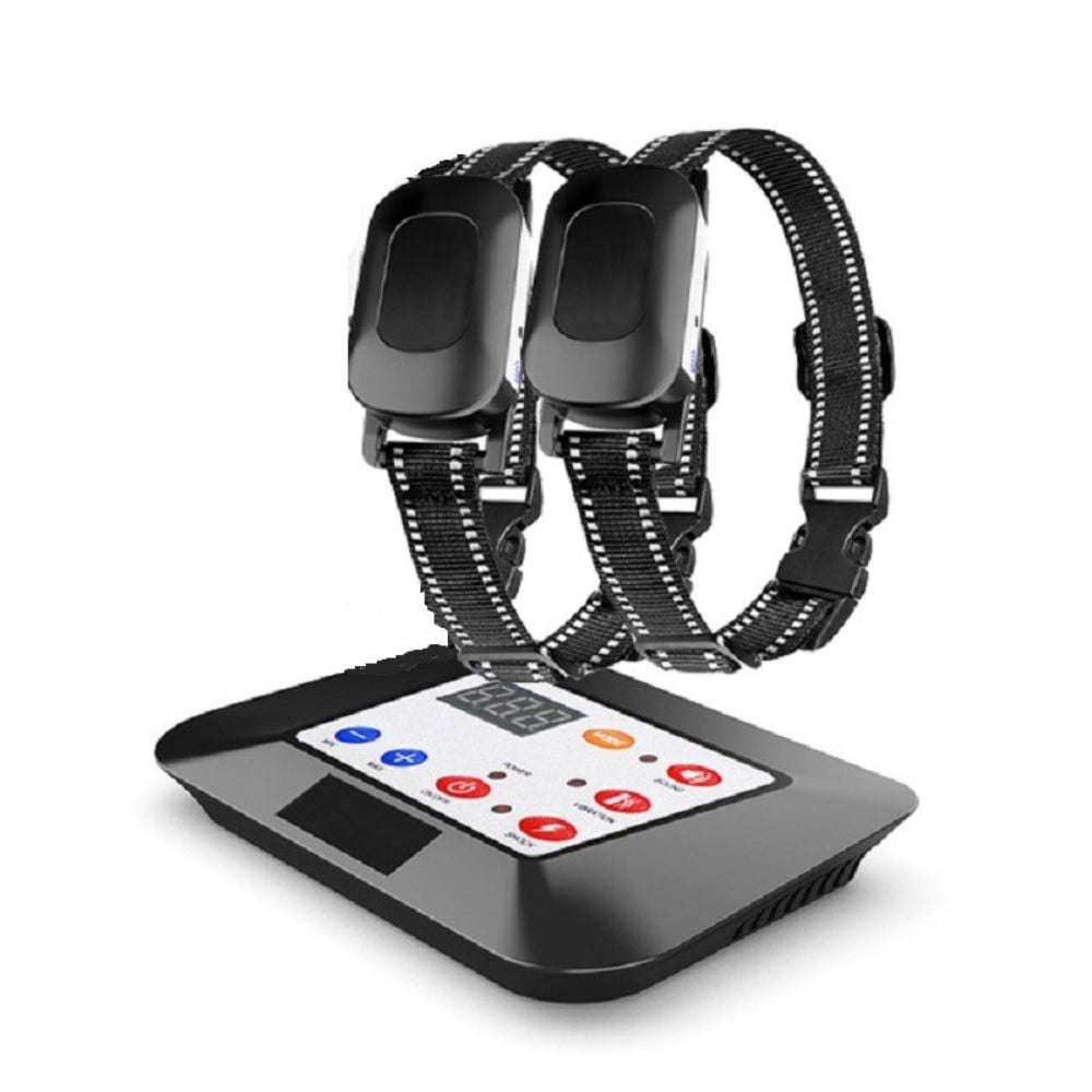 Wireless Dog Fence, 2023 Elektrischer Zaun für Hundetrainingshalsband mit Fernbedienung, Wireless Dog Boundary Containment System, einstellbare Bereichsgrößen für alle Hunde (für 2 Hunde)