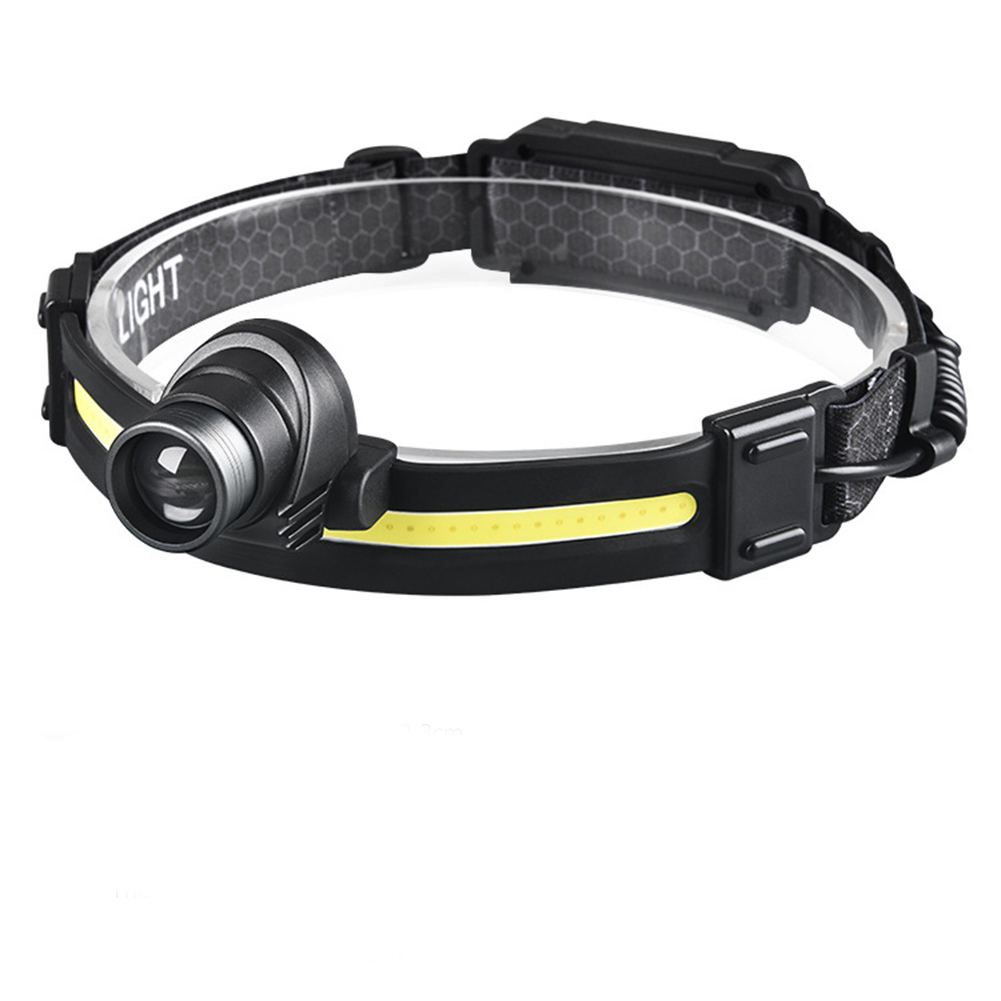 COB LED Sensor Scheinwerfer Wasserdichte Stirnlampe Wiederaufladbare Kopf Taschenlampe 7 Beleuchtungsmodi Scheinwerfer für Nachtrennen