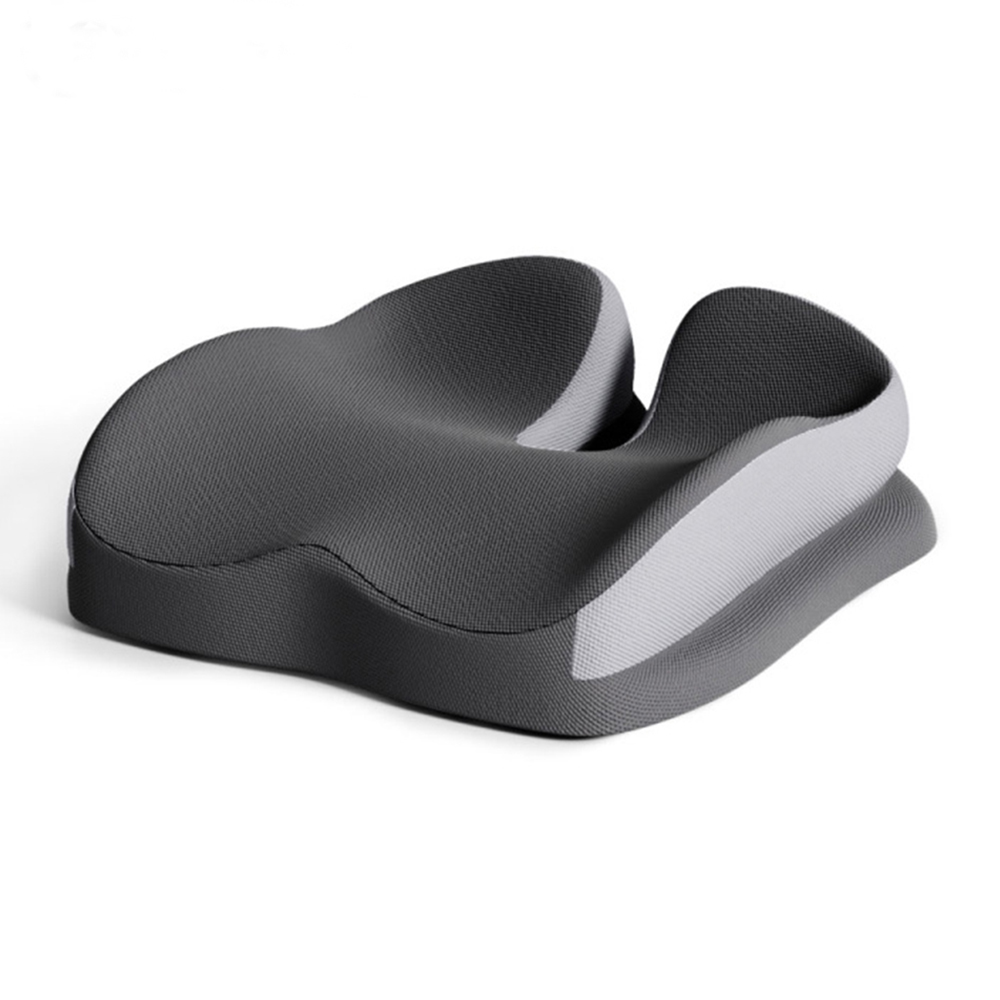 Sitzkissen für Bürostühle, Kissen für langes Sitzen, Steißbeinkissen zur Entlastung des Drucks auf das Steißbein, Memory Foam Sitzkissen für Autostühle, Grau