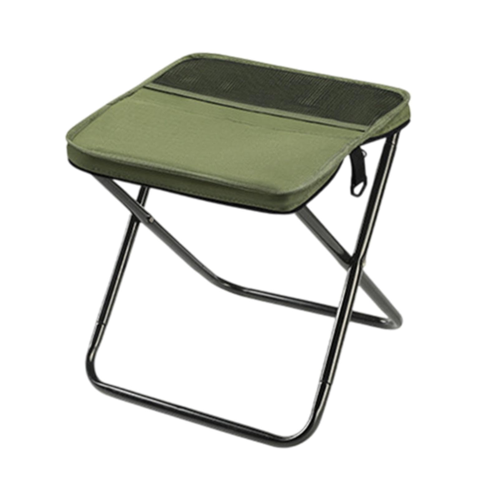 Foldbarer Rucksackhocker Outdoor-Campinghocker, Tragbare Klappstühle Tragebeutel Für Outdoor-Camping Angeln Picknicks Farbe Grün Größe L