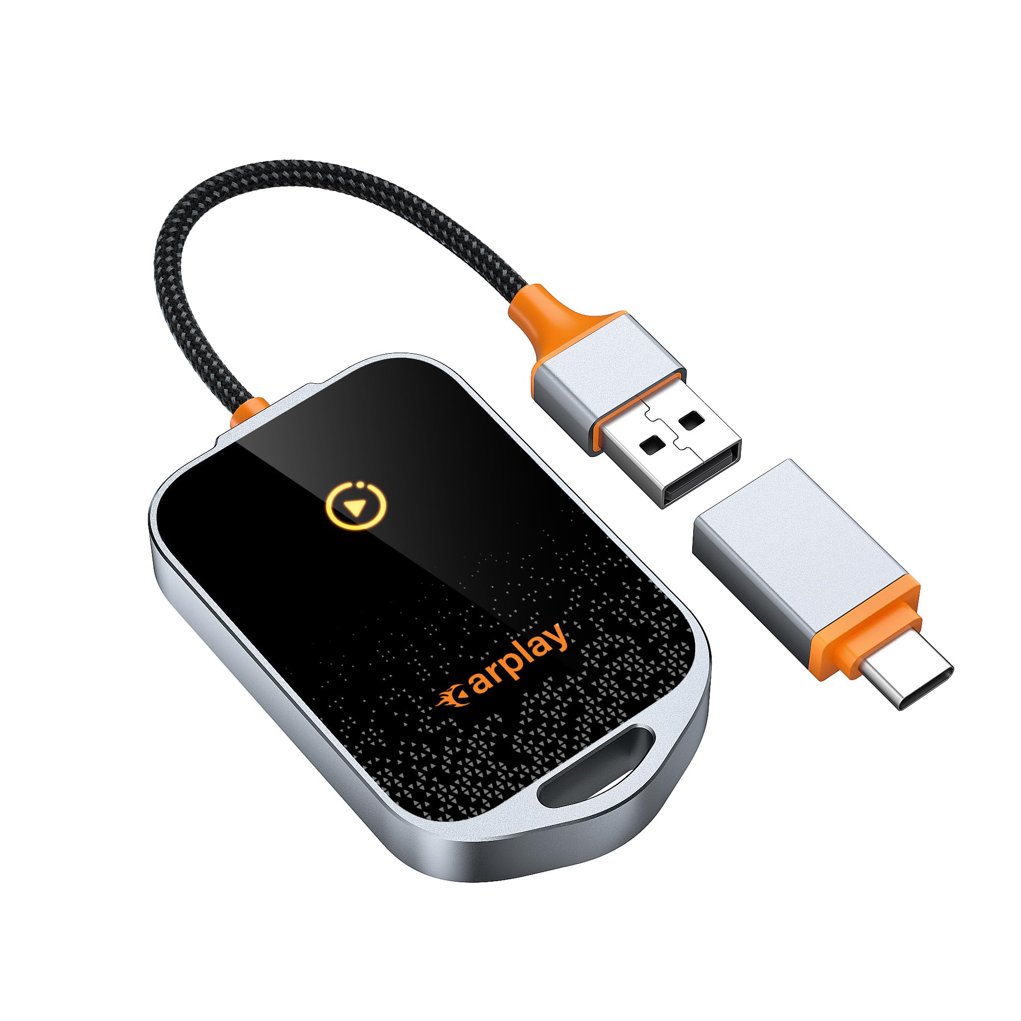 Wireless Carplay Adapter Konvertiert Verbindungsgebunden zu Wireless Carplay Adapter für iPhone,Steuerung Plug and Play Carplay für Autos ab 2017 für Apple iPhone iOS 10+