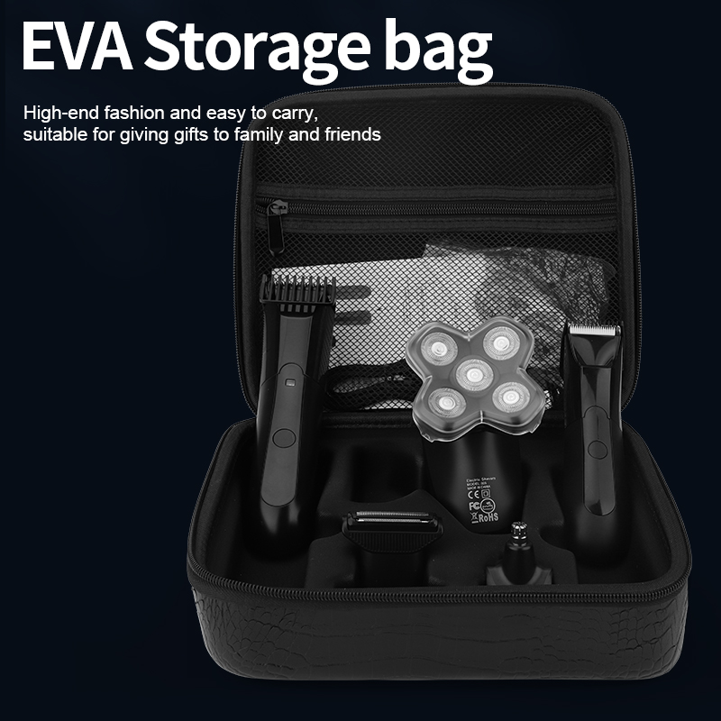 Professioneller elektrischer kabelloser Haarschneider mit einstellbarem Kammrasierer-Set Haarschneidemaschine mit Aufbewahrungstasche für Männer