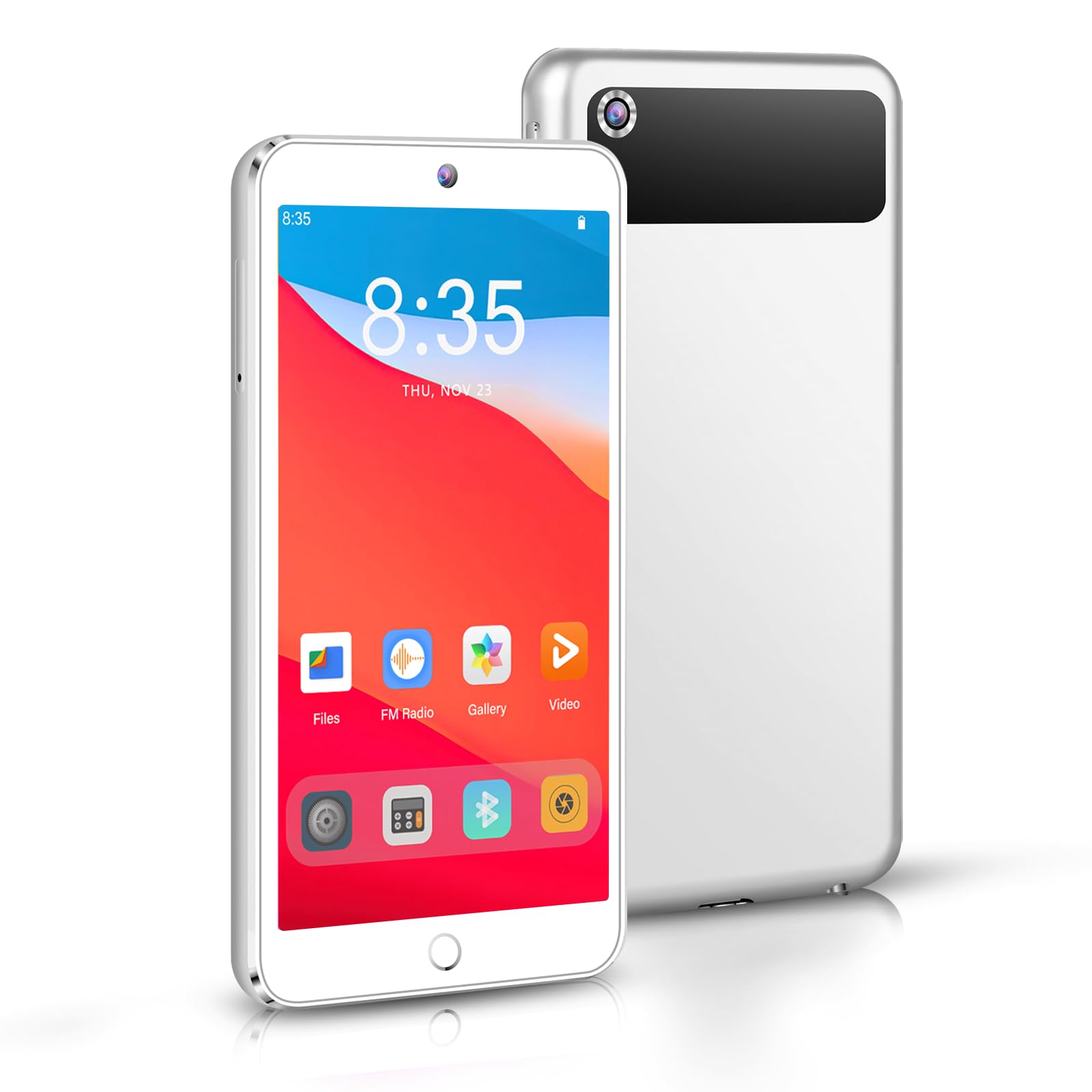 160GB MP3 Player mit Bluetooth und WiFi, 4.3 Zoll Voll-Touchscreen Mp4 Mp3 Player mit Spotify, Audible, Amazon Music, Android Music Player mit Lautsprecher, FM-Radio, E-Book