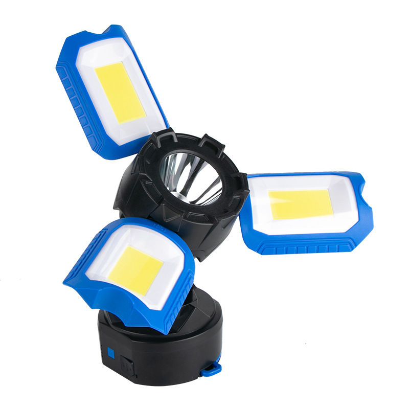 LED Wiederaufladbares Arbeitslicht Arbeitsleuchten mit Magneten und Haken 3 faltbare Paneele Wasserdicht Tragbares Baulicht für Autoreparatur Notfall
