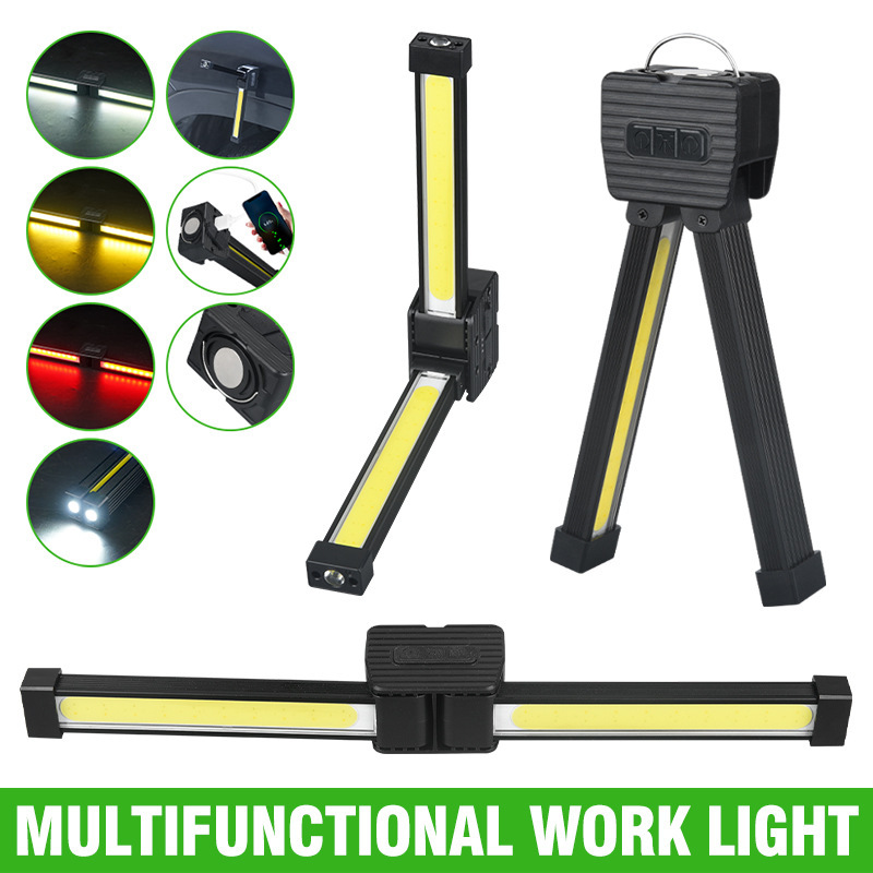Gym Lampe für Posing, Tragbare Magnet LED Posing Lampe mit Haken zum Aufhängen, 7. Gang Dimmung, Magnetische Arbeitsleuchte mit 180 Grad Faltung, Campinglicht