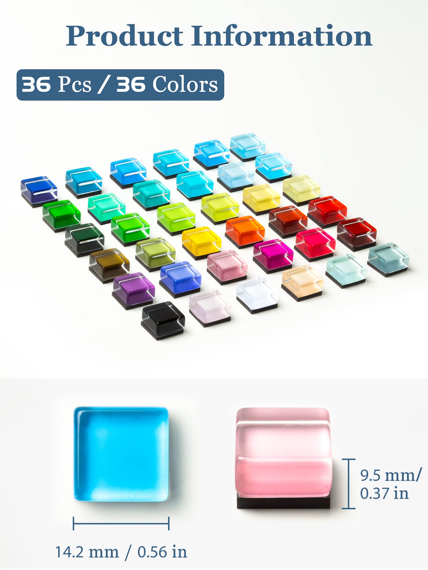 Refrigerator Magnets, Colorful Cute Fridge Magnets, Small Decorative Office Magnets for Fridge, Whiteboard, Billboard, Locker in Home, Kitchen, Office and School -36 Colors