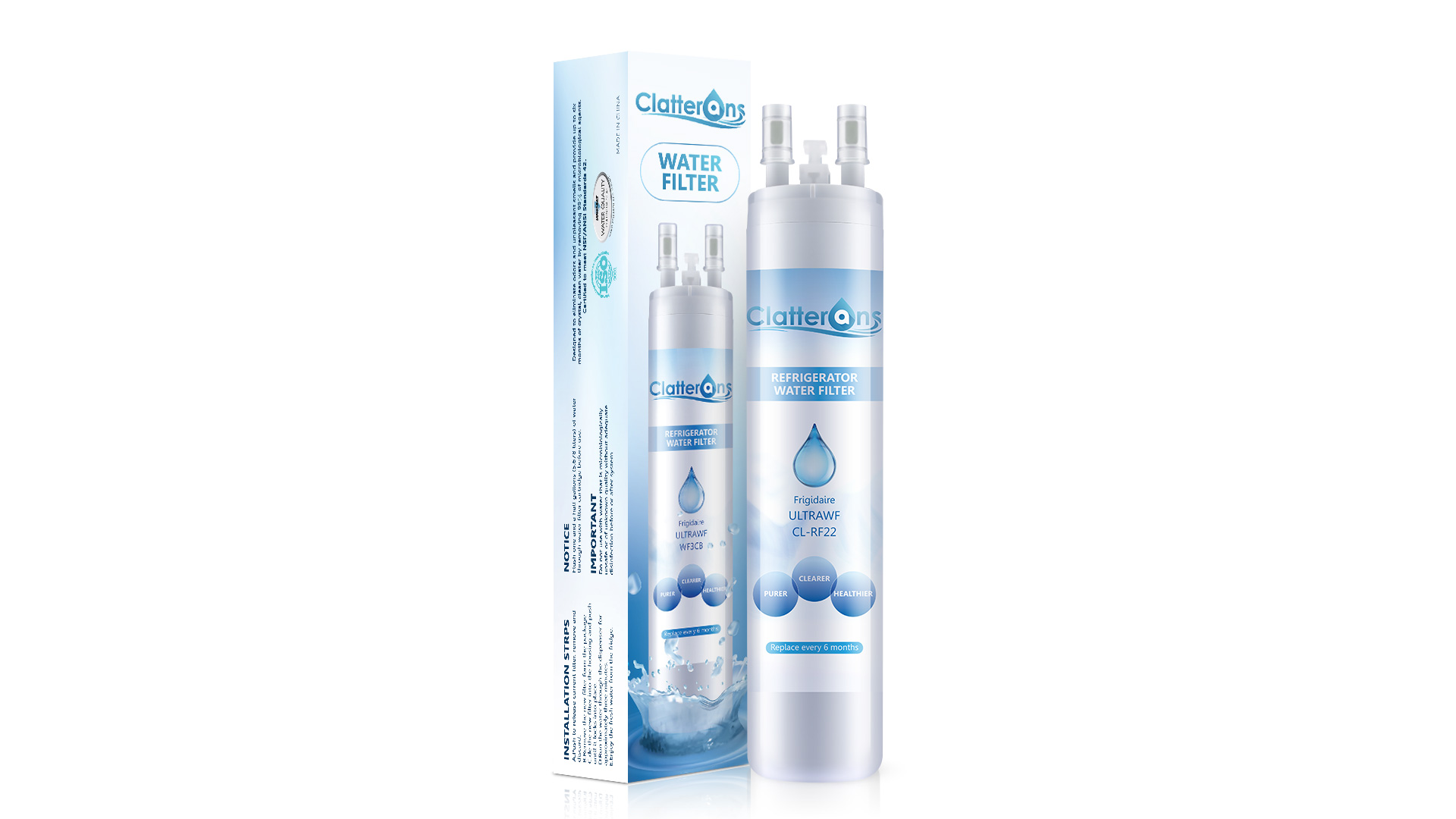 Clatterans CL-RF22 Frigidaire Water Filter Ultrawf Water Filter,  9999 Water Filter