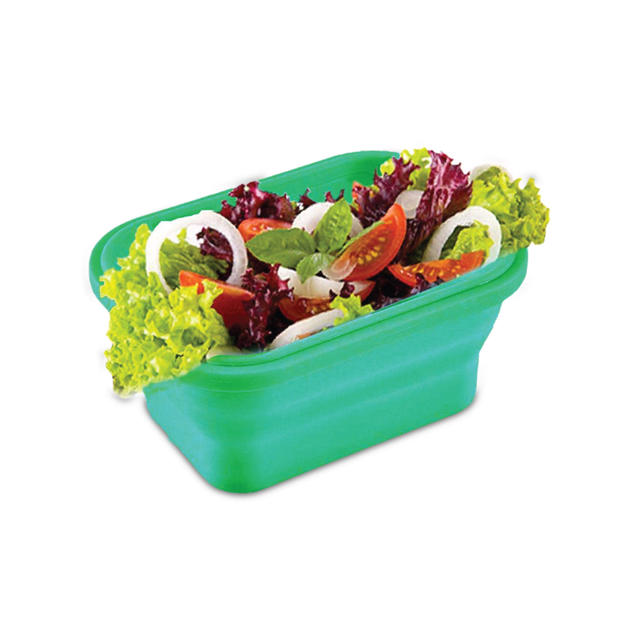 Rectangular Collapsible Silicone Container 4 Piece Set