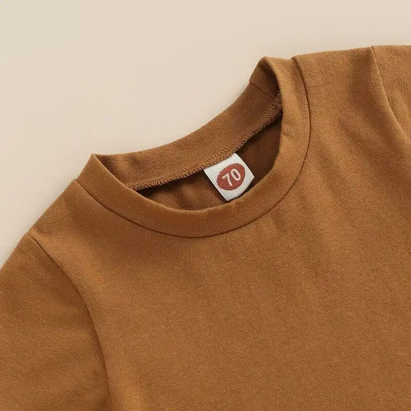 Short Sleeve Solid Baby Set